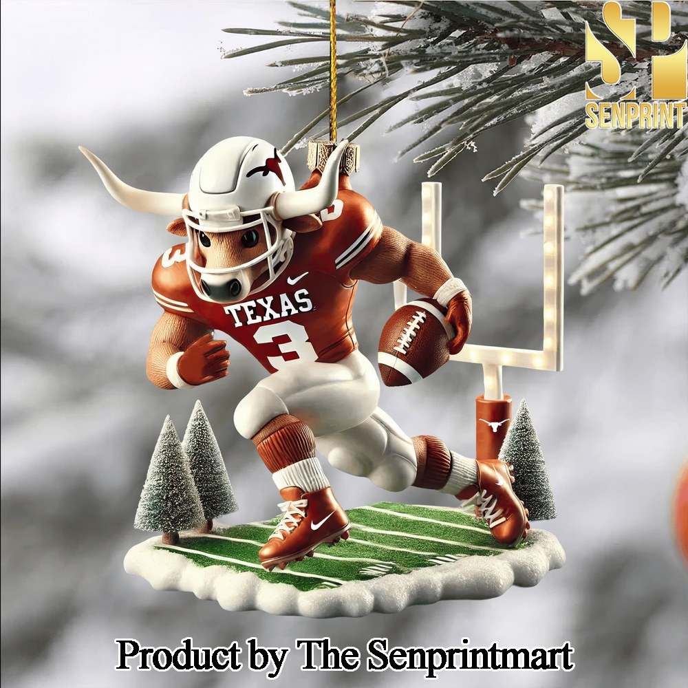 Texas Longhorns For Fans Full Printing Christmas Figurine Ornaments SEN1163