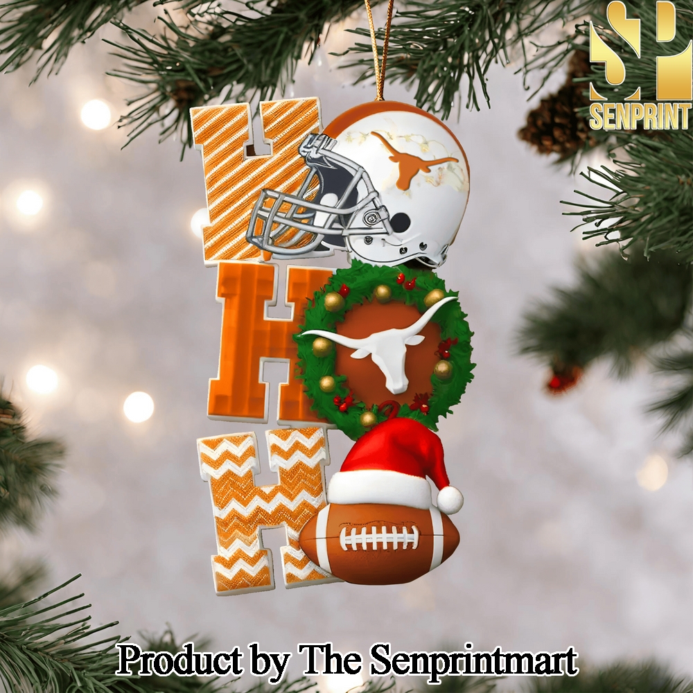 Texas Longhorns Gift Ideas Full Printed Christmas Figurine Ornaments SEN1156