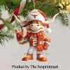 Texas Longhorns Gift Ideas Full Printing Christmas Figurine Ornaments SEN1410