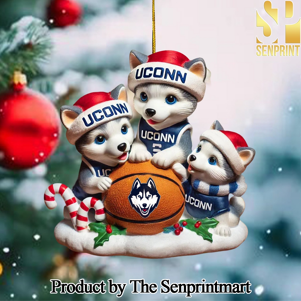 UConn Huskies For Fan All Over Print Christmas Figurine Ornaments SEN1278