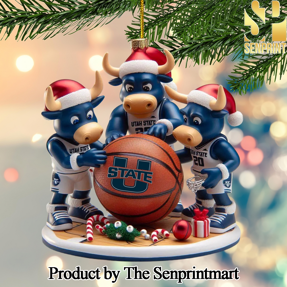 Utah State For Fan All Over Printed Christmas Figurine Ornaments SEN1184