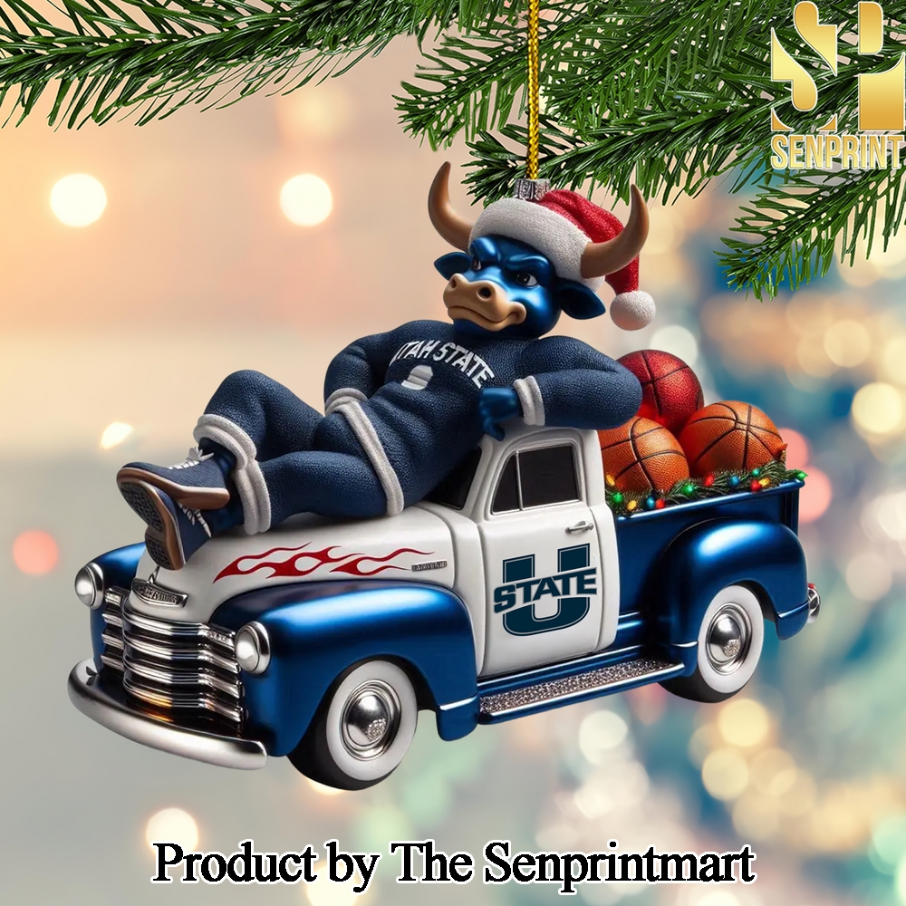 Utah State For Fans All Over Print Christmas Figurine Ornaments SEN1183