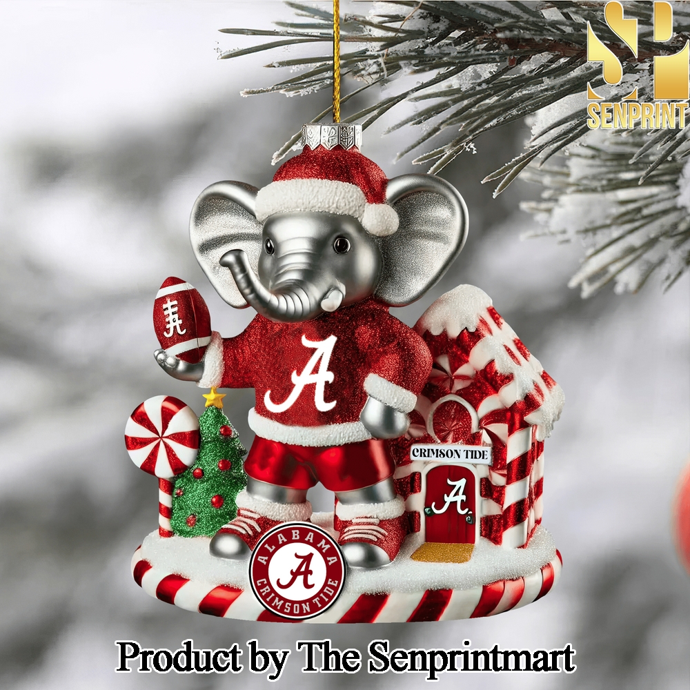 Alabama Crimson Tide For Fan All Over Print Christmas Figurine Ornaments SEN1214