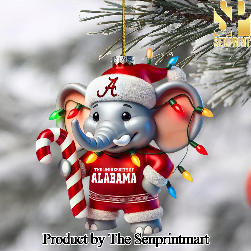 Alabama Crimson Tide For Fan Full Printing Christmas Figurine Ornaments SEN1210