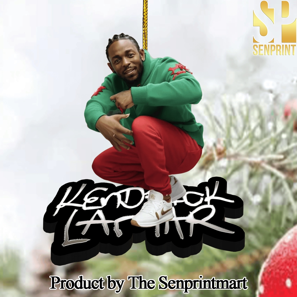 Kendrick Lamar Gift Ideas Full Printed Christmas Figurine Ornaments SEN1332