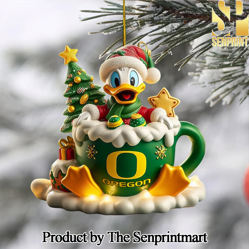 Oregon Ducks For Fan Full Printing Christmas Figurine Ornaments SEN1258