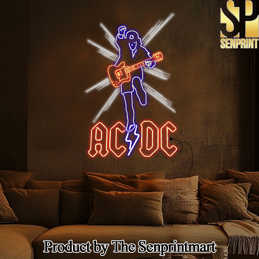 ACDC Rock Band Neon Sign Christmas Decor SEN1614