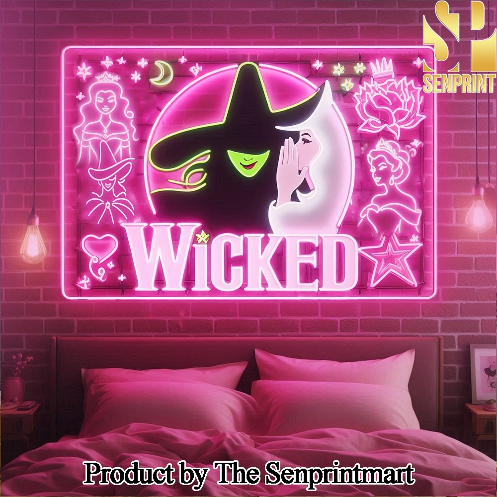 Wicked Movie Neon Sign Christmas Decor SEN1733