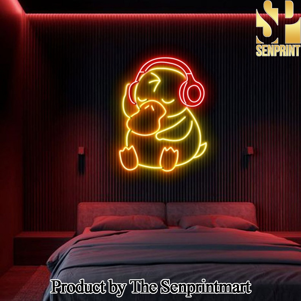 Duck with Headphones Furniture Decor Neon Led Sign SEN1777