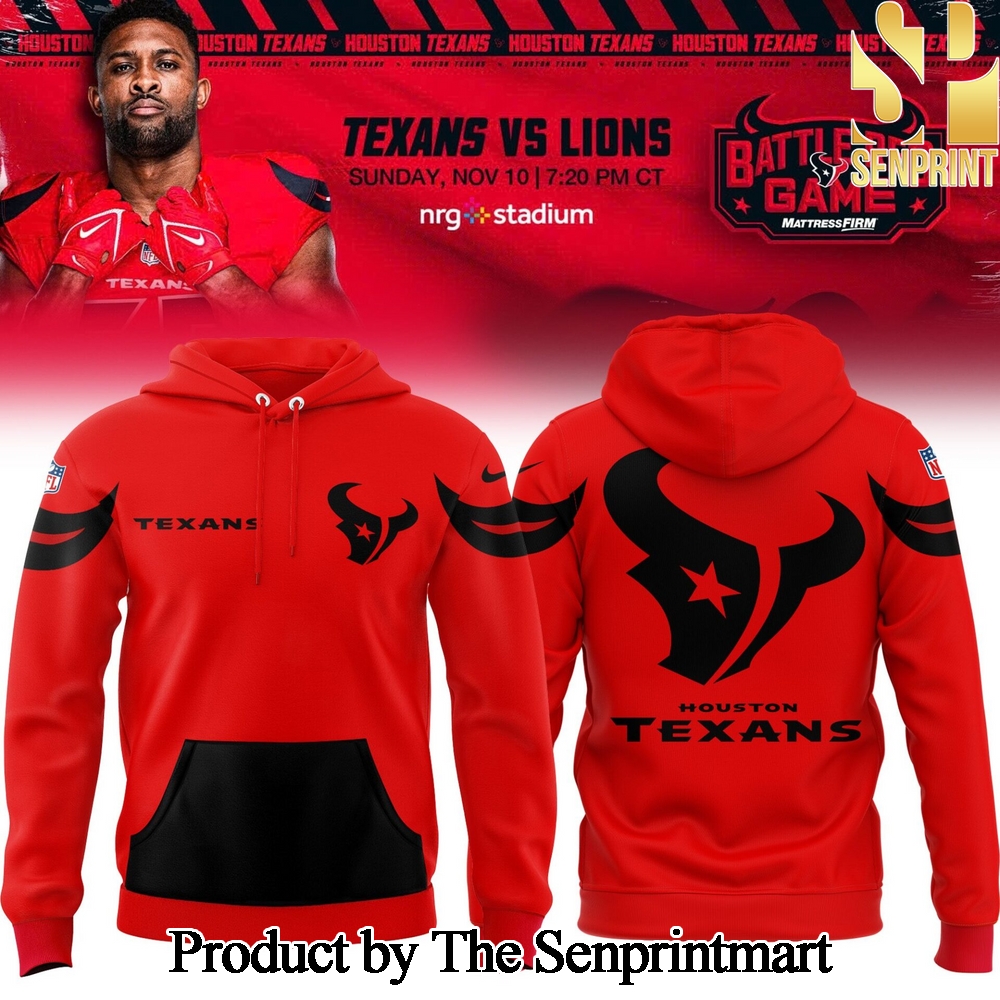 Houston Texans Pattern All Over Print Hoodie SEN1816