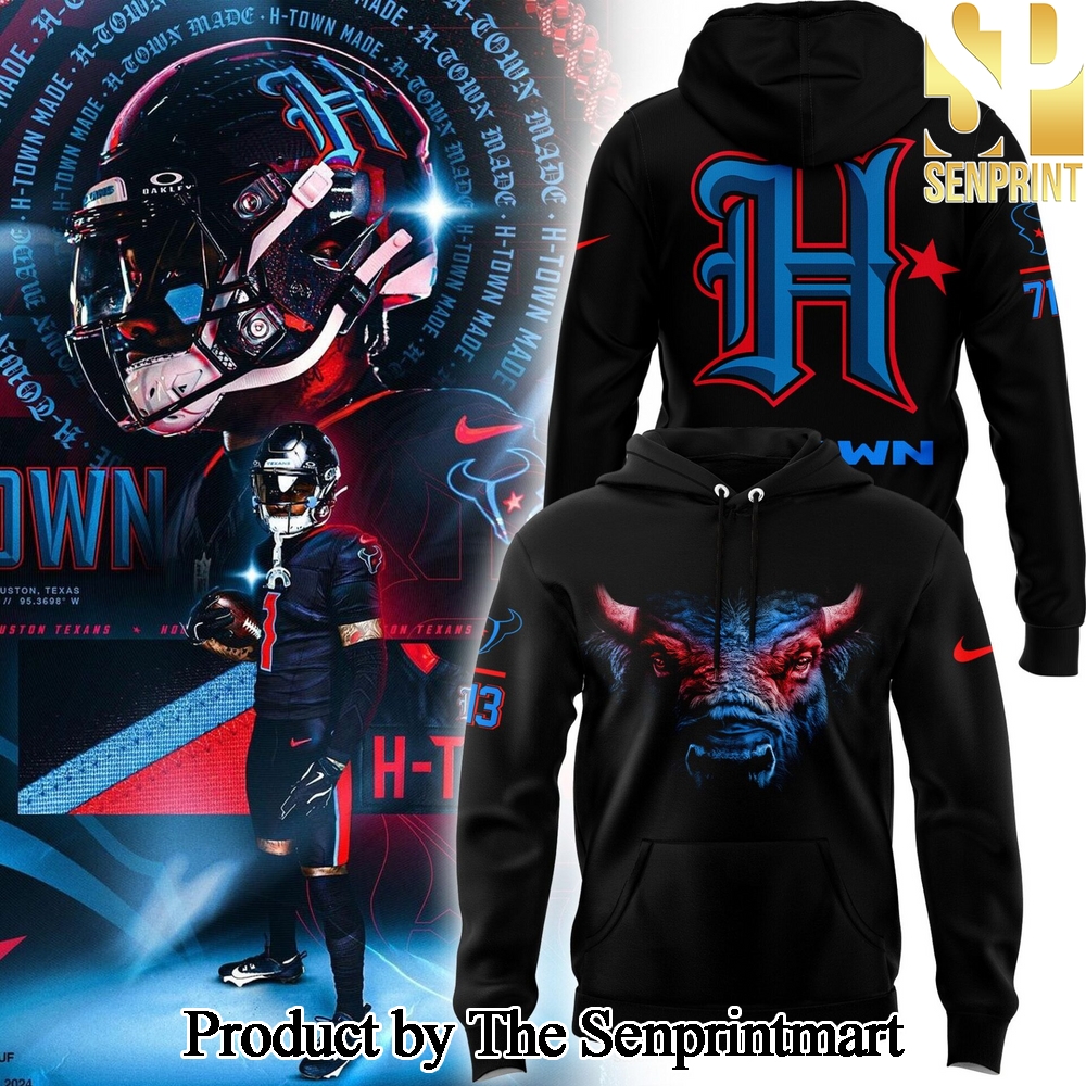 Houston Texans Pattern All Over Printed Hoodie SEN1817