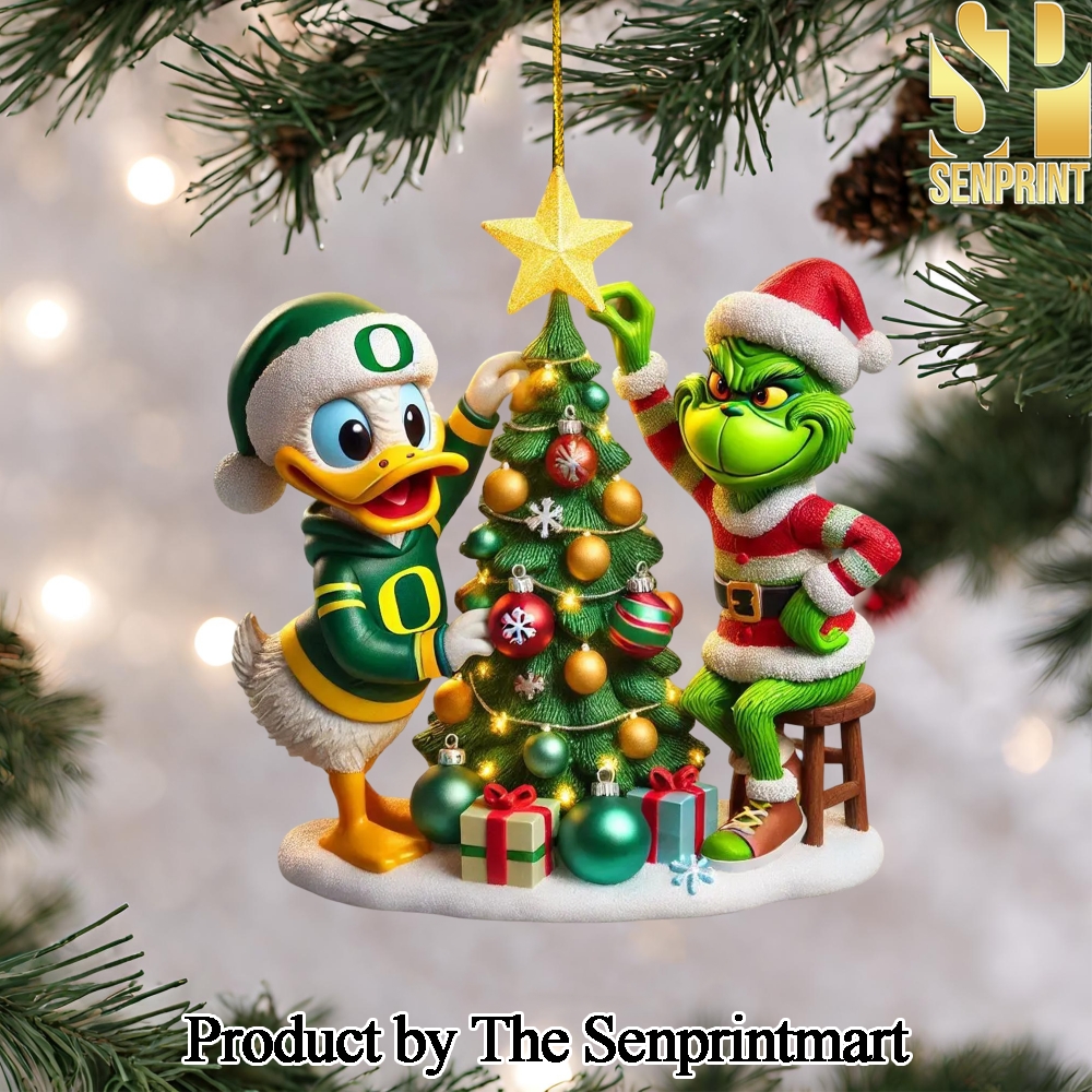 Oregon Ducks Gift Ideas Full Print Christmas Figurine Ornaments SEN1267