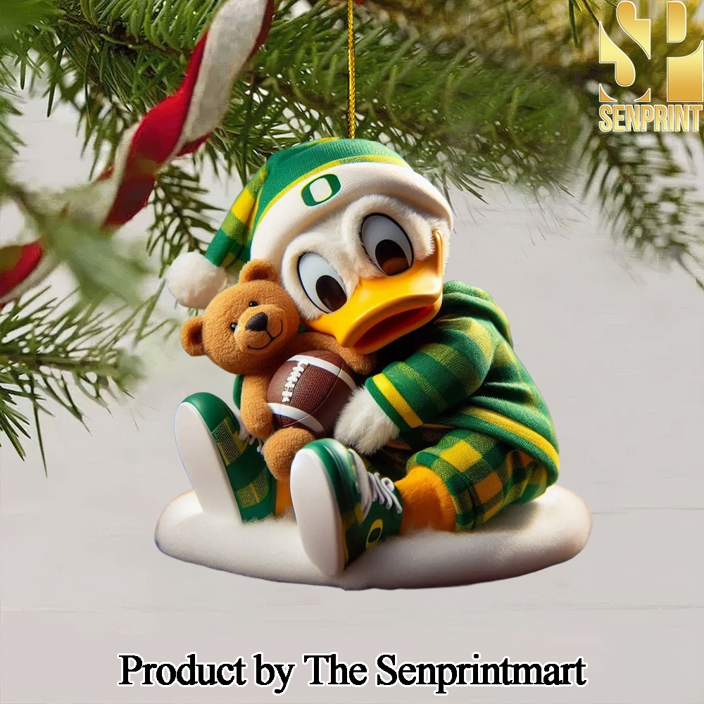 Oregon Ducks Gift Ideas Full Printing Christmas Figurine Ornaments SEN1266