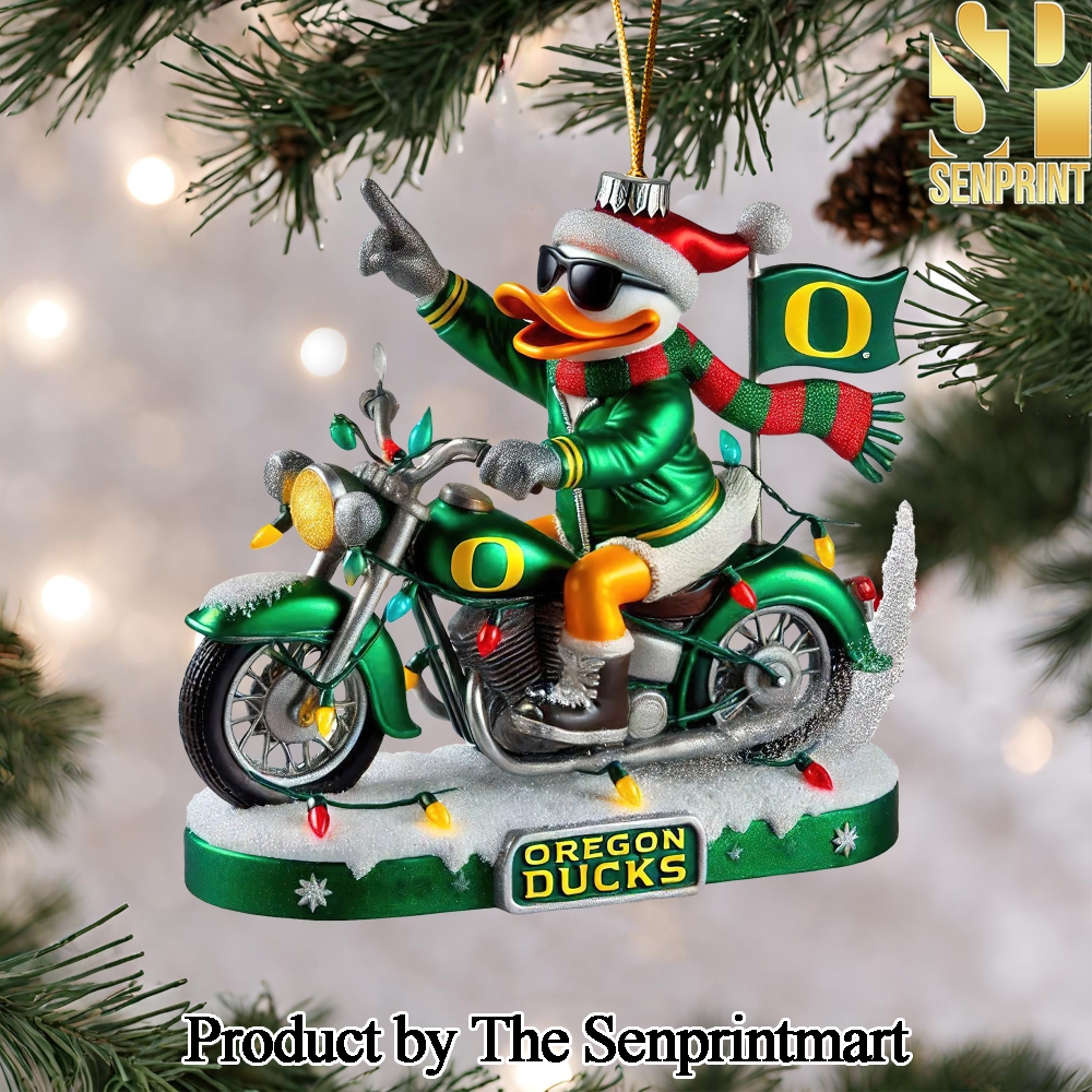 Oregon Ducks Gift Ideas Full Printing Christmas Figurine Ornaments SEN1362