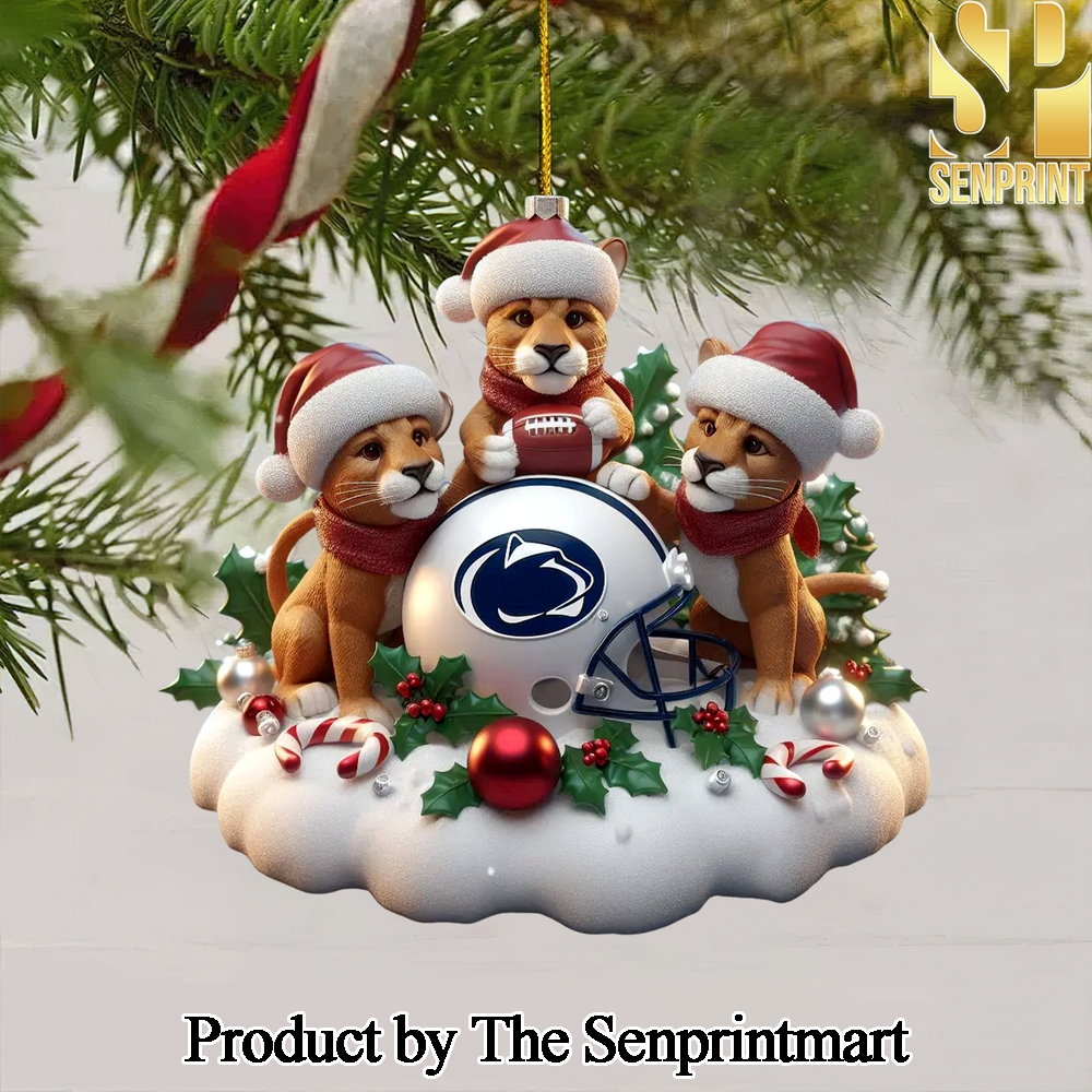 Penn State Nittany Lions Gift Ideas Full Printing Christmas Figurine Ornaments SEN1426