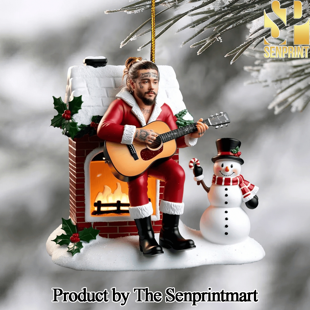 Post Malone For Fans All Over Print Christmas Figurine Ornaments SEN1391