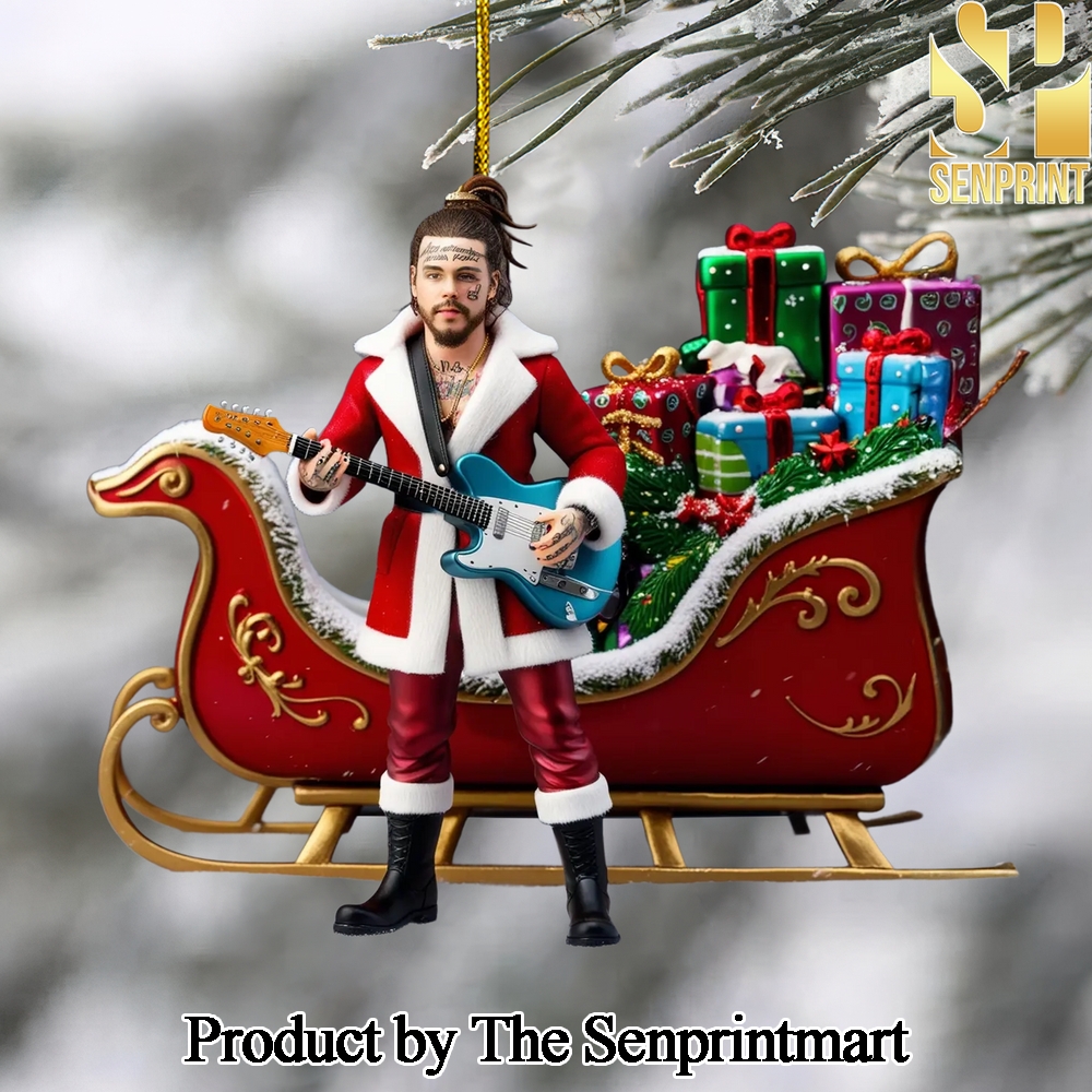 Post Malone For Fans All Over Printed Christmas Figurine Ornaments SEN1393