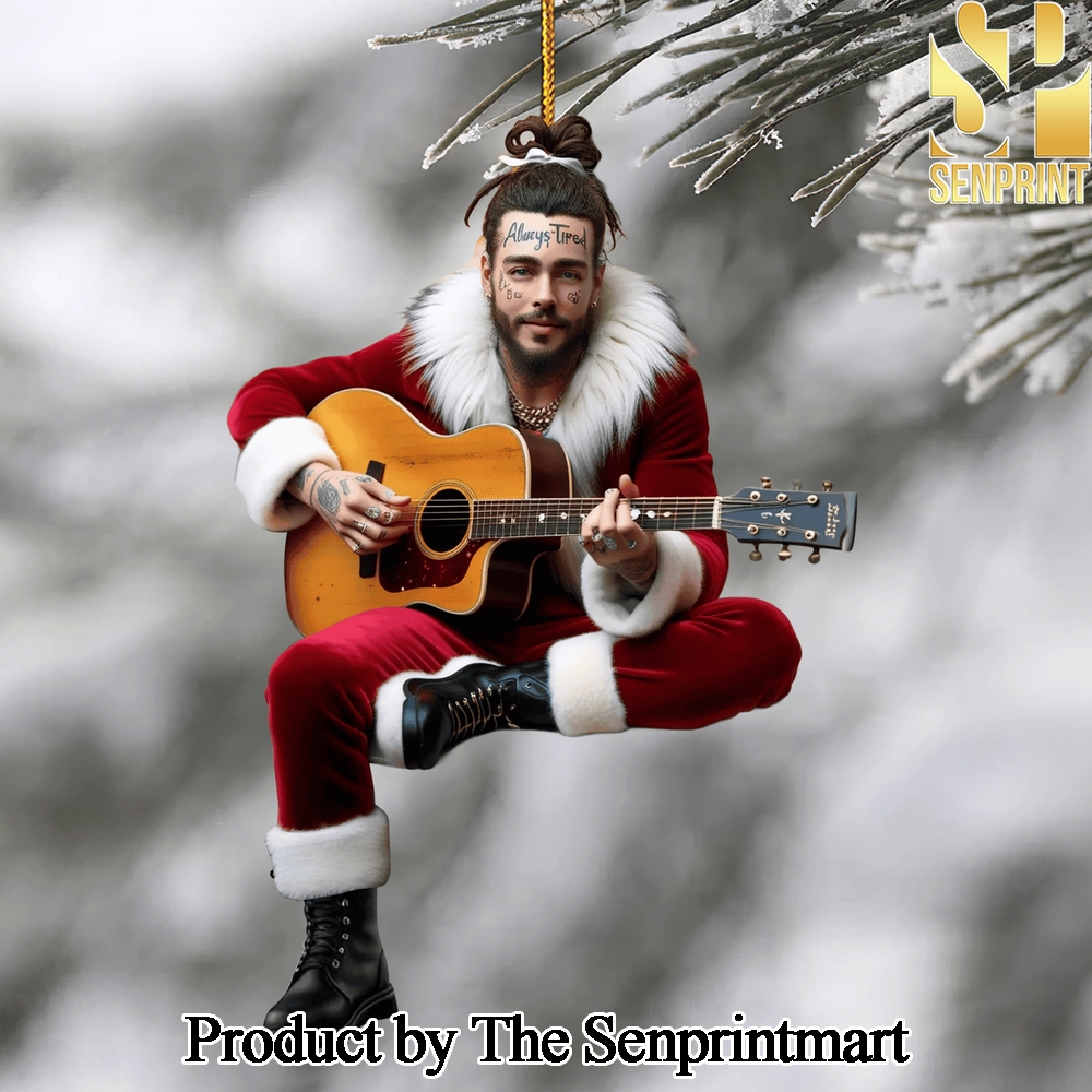 Post Malone Gift Ideas Full Printing Christmas Figurine Ornaments SEN1394