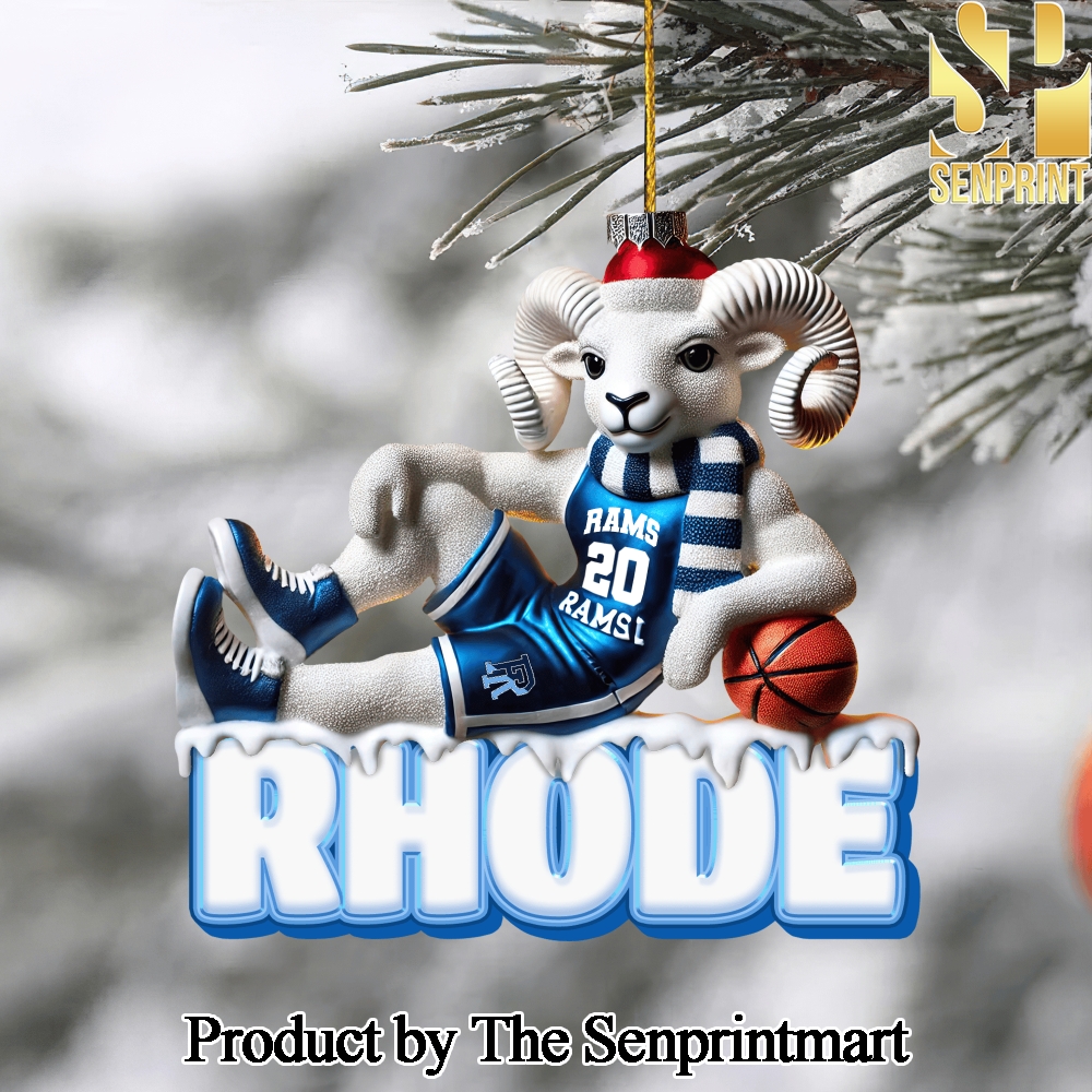 Rhode Island Rams For Fans Full Printed Christmas Figurine Ornaments SEN1117