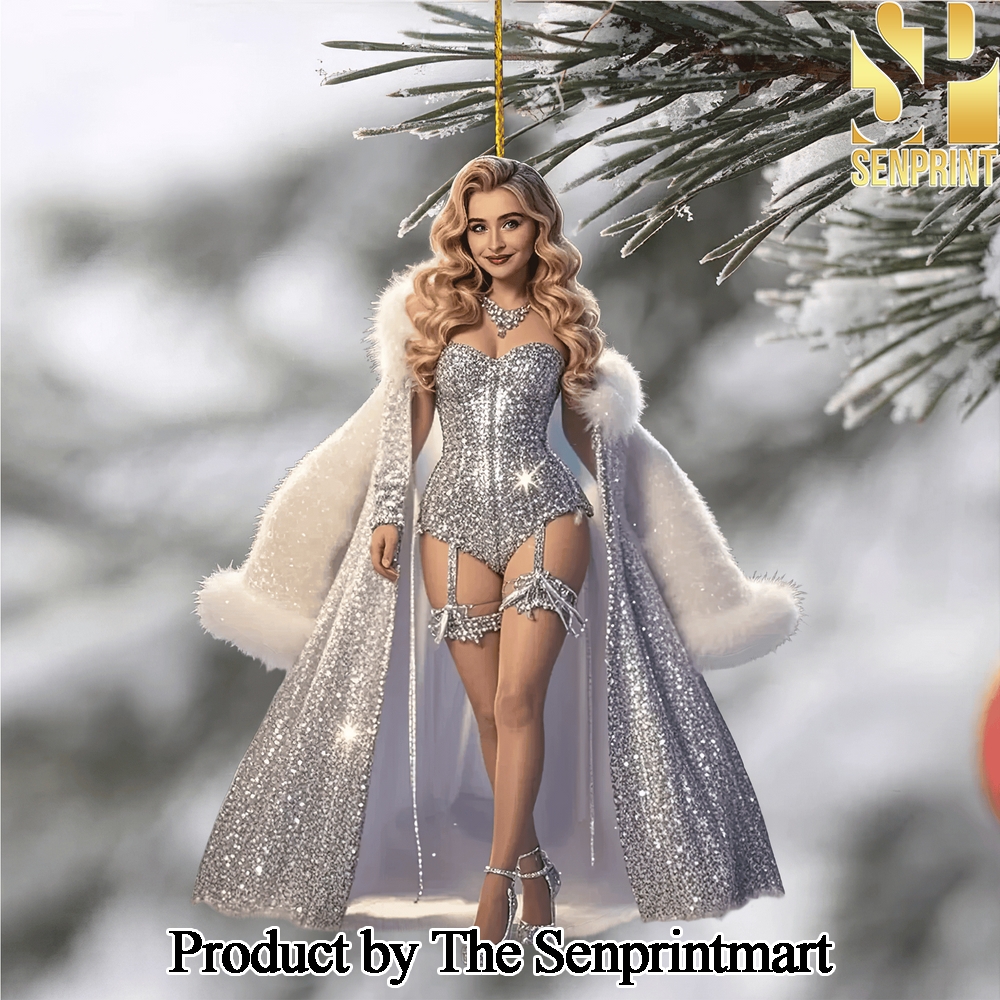 Sabrina Carpenter For Fans All Over Print Christmas Figurine Ornaments SEN1375