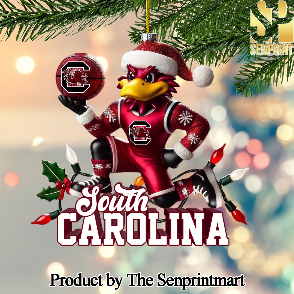 South Carolina Gamecocks Gift Ideas Full Print Christmas Figurine Ornaments SEN1219