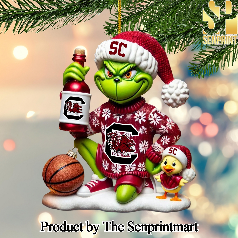 South Carolina Gamecocks Gift Ideas Full Printed Christmas Figurine Ornaments SEN1220