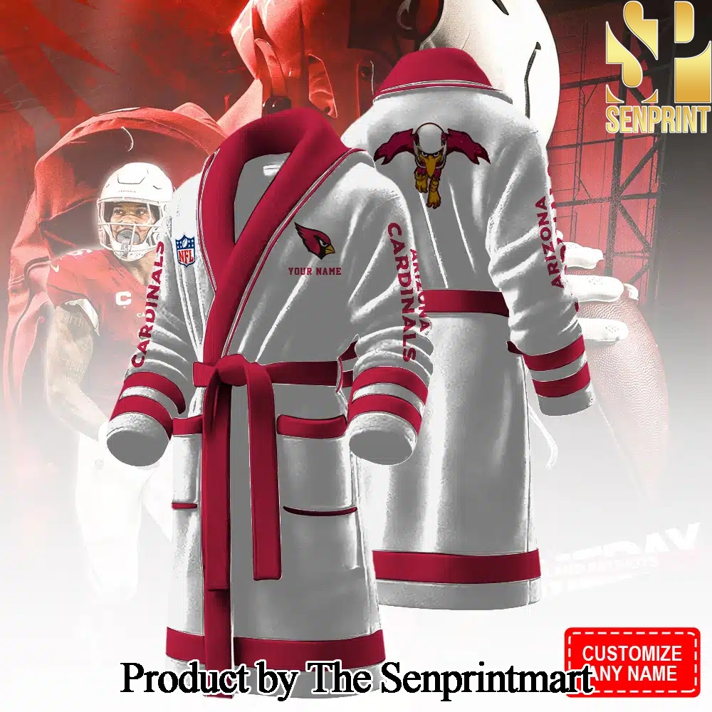 Arizona Cardinals For Sport Fan All Over Printed Bathrobe