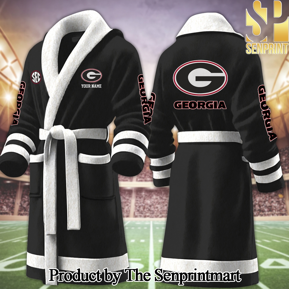 Georgia Bulldogs Unique All Over Printed Bathrobe SEN2252