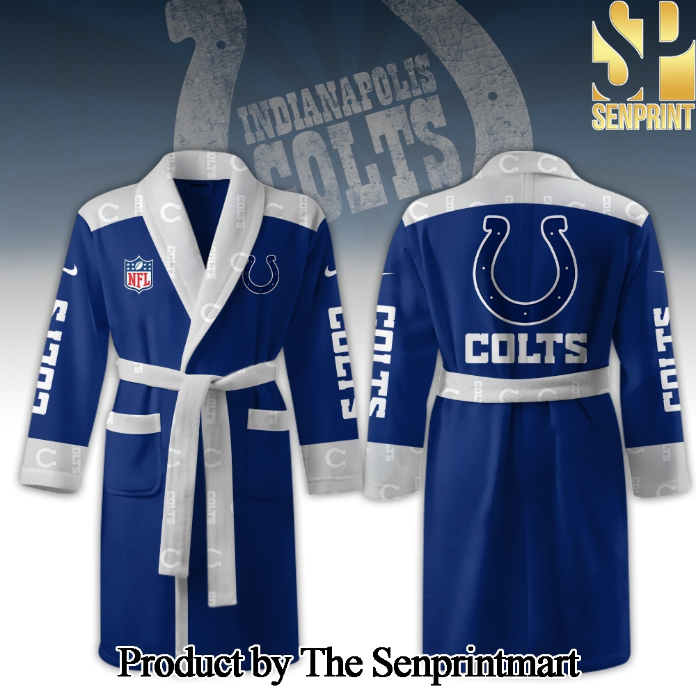 Indianapolis Colts Unisex Full Printing Bathrobe SEN2329