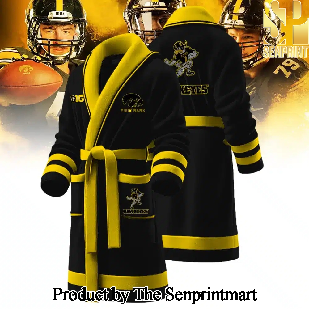 Iowa Hawkeyes Full Printing Unisex Bathrobe SEN2220