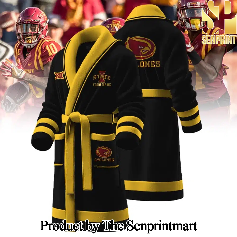 Iowa State Cyclones Unique All Over Print Bathrobe SEN2251