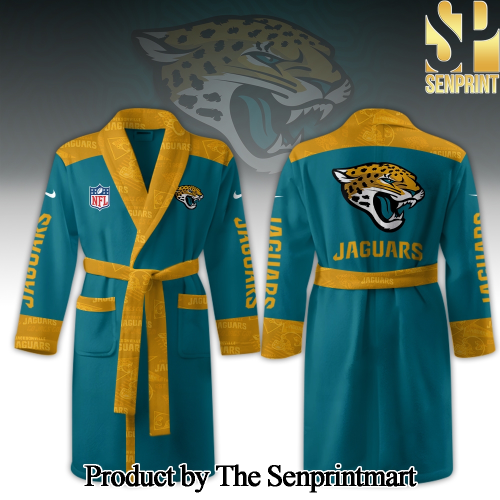 Jacksonville Jaguars Unisex Full Print Bathrobe SEN2330