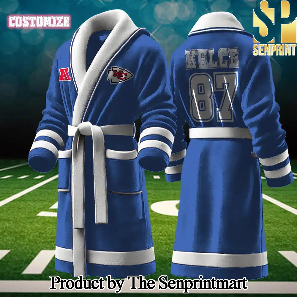 Kansas City Chiefs Pattern Full Print Bathrobe SEN2254