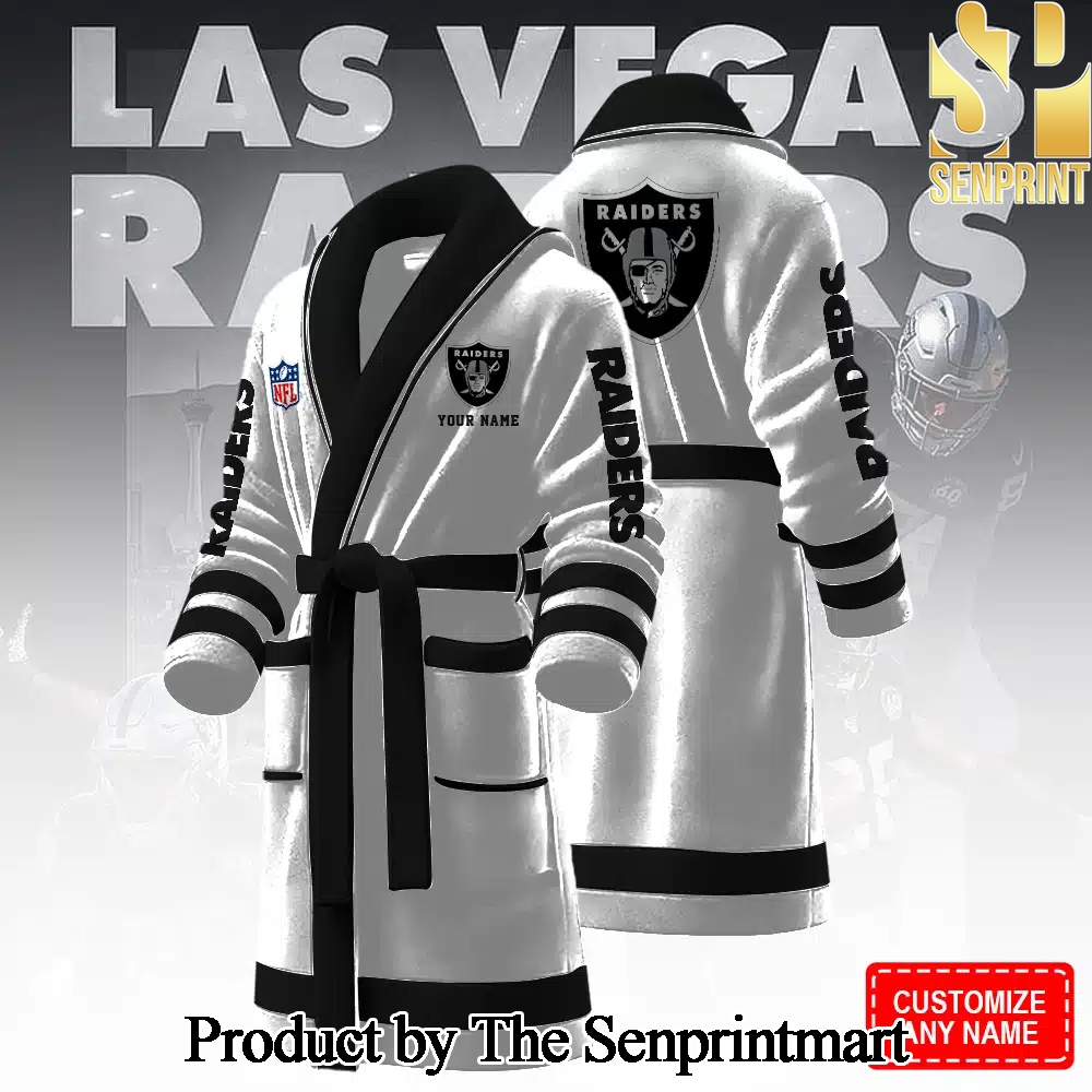 Las Vegas Raiders For Sport Fan All Over Printed Bathrobe