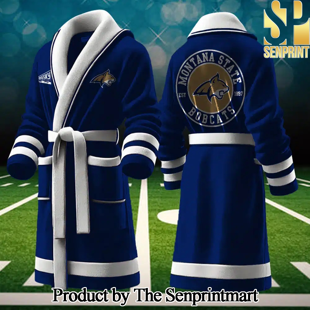 Montana State Bobcats Unique Full Printing Bathrobe SEN2298