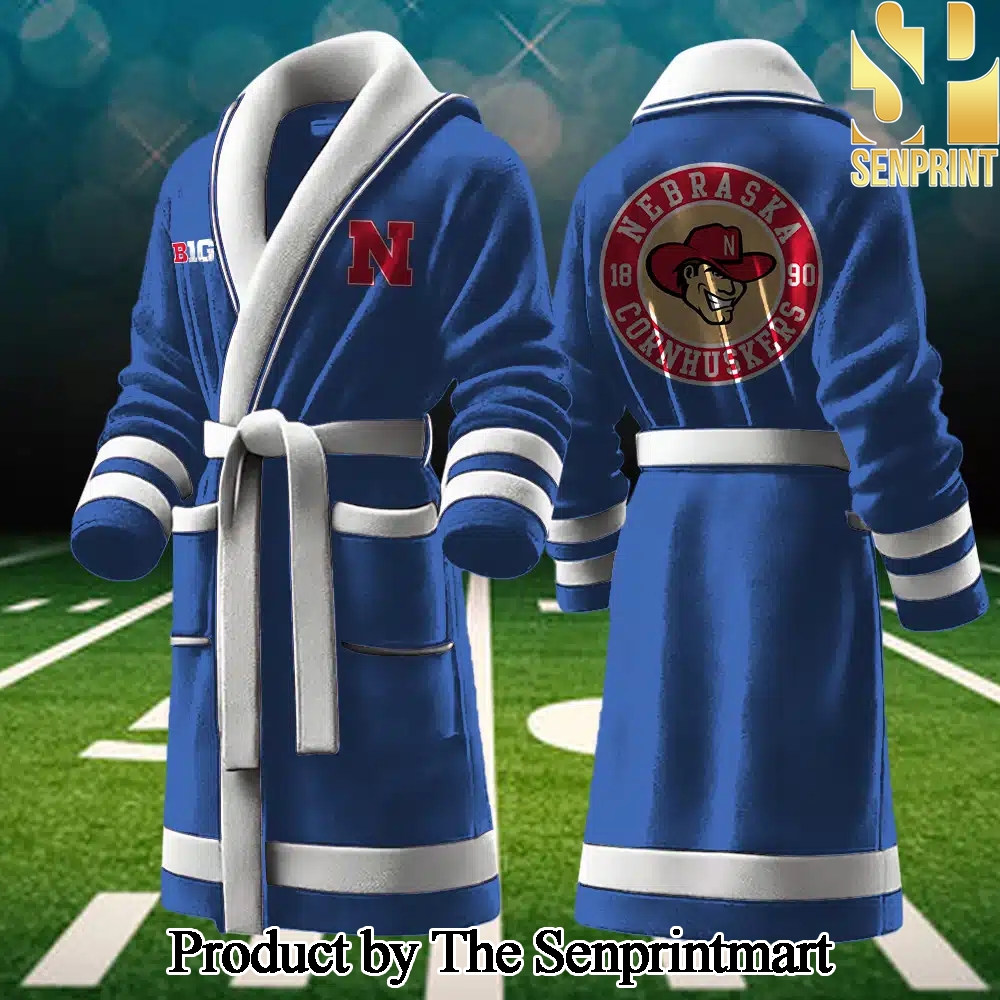 Nebraska Cornhuskers Gift Ideas All Over Printed Bathrobe SEN2240