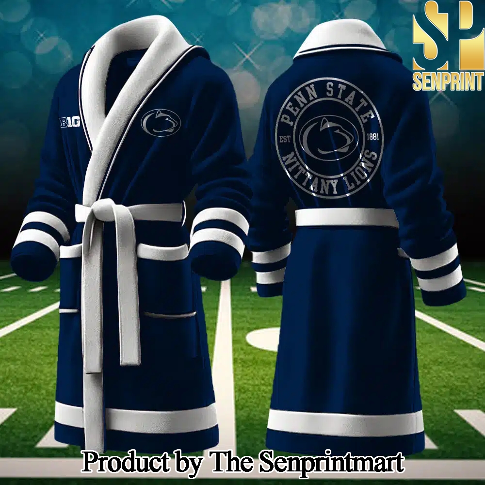 Penn State Nittany Lions Gift Ideas Full Printed Bathrobe SEN2237