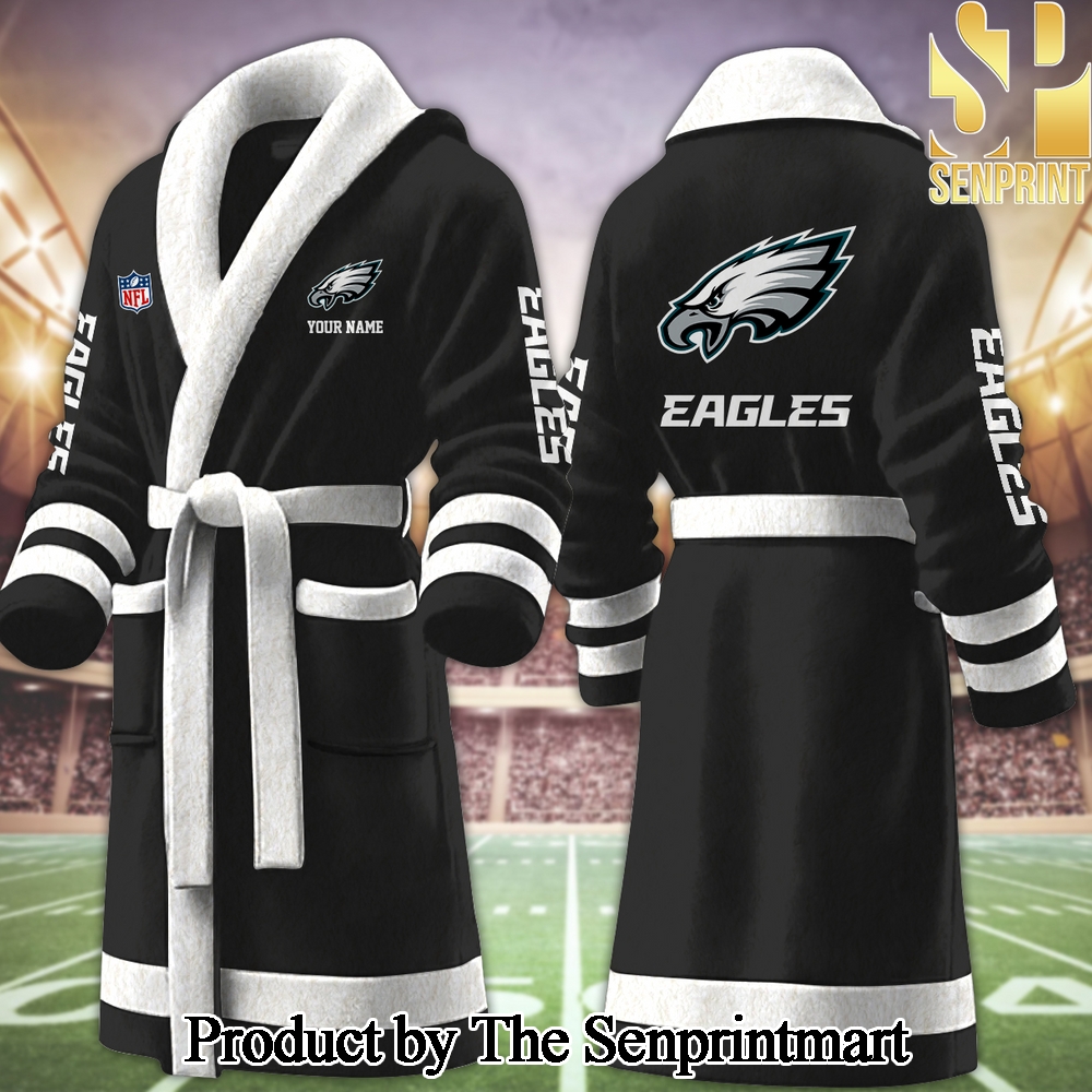 Philadelphia Eagles For Sport Fans Full Printed Bathrobe SEN2264