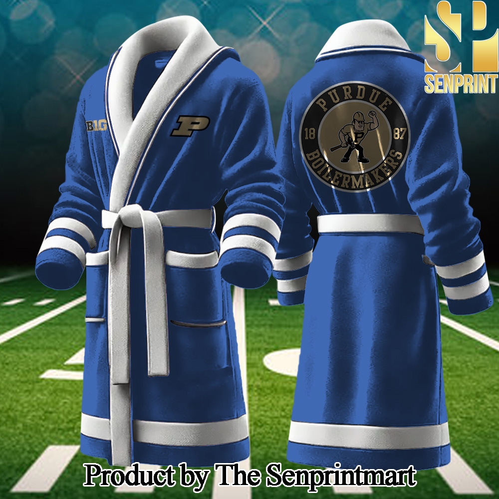 Purdue Boilermakers Gift Ideas All Over Print Bathrobe SEN2239