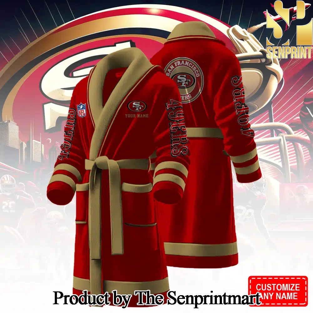 San Francisco 49ers For Sport Fan All Over Printed Bathrobe