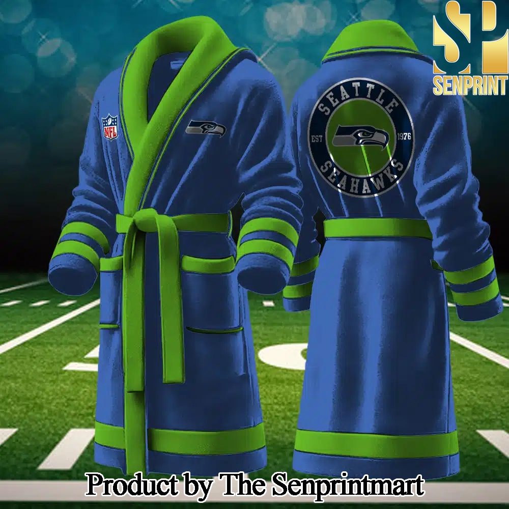 Seattle Seahawks For Fans Full Printed Bathrobe SEN2230