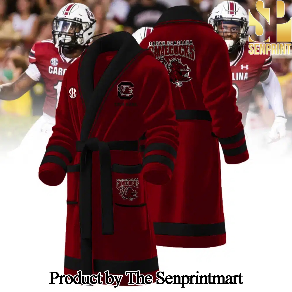 South Carolina Gamecocks All Over Print Unisex Bathrobe SEN2223