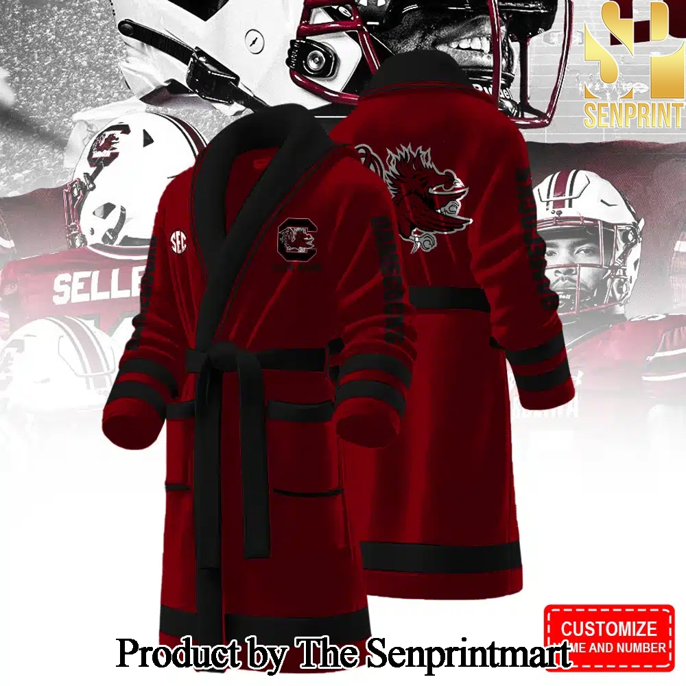 South Carolina Gamecocks For Sport Fan Full Printed Bathrobe