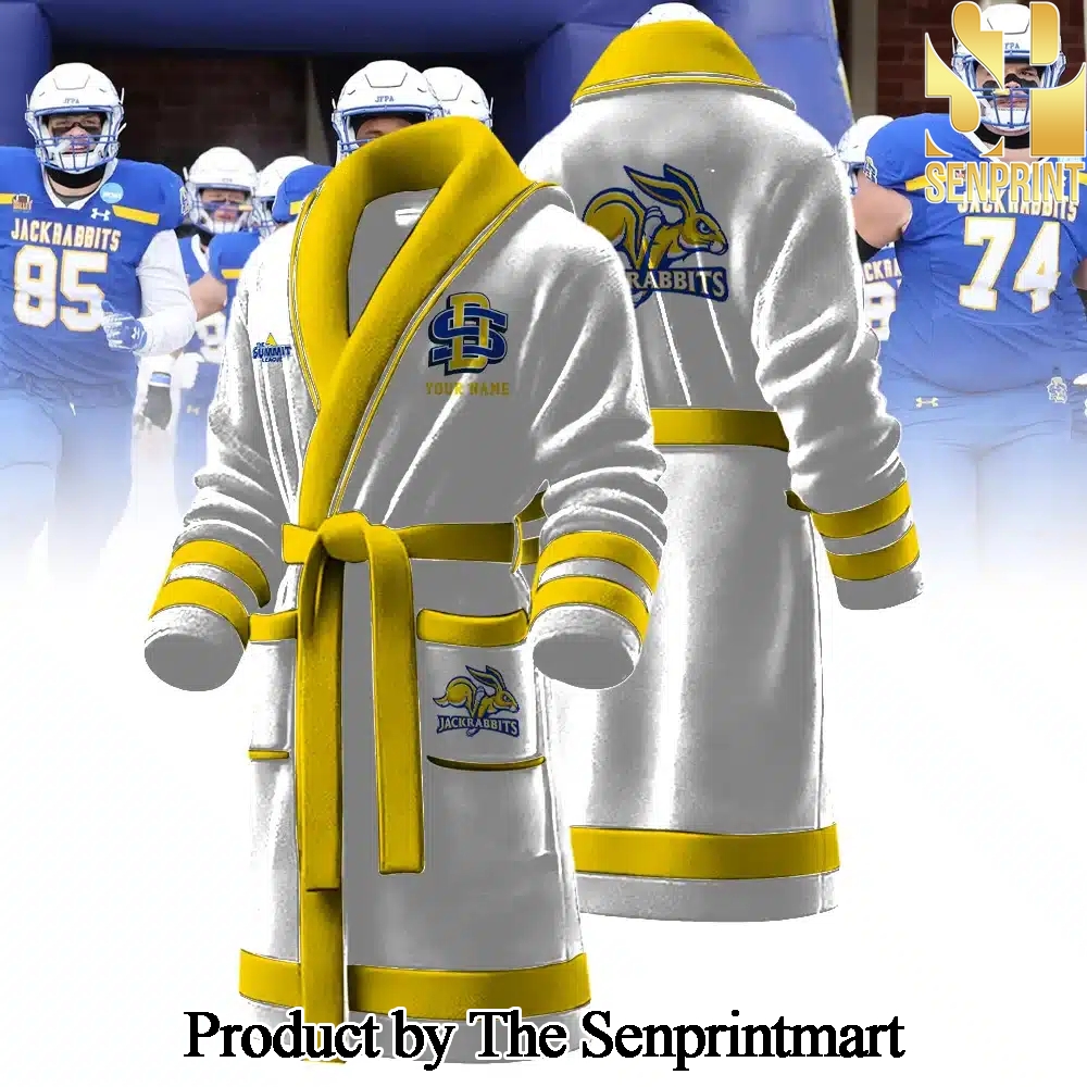 South Dakota State Jackrabbits For Fan Full Printed Bathrobe SEN2286