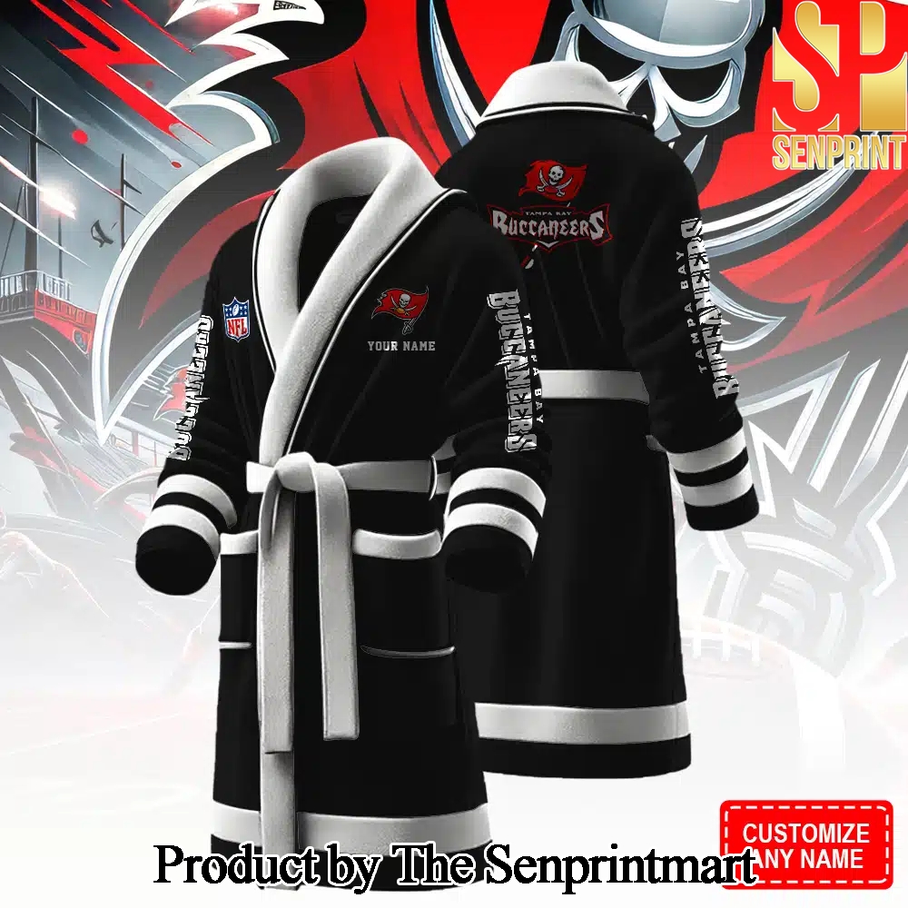 Tampa Bay Buccaneers For Sport Fan All Over Printed Bathrobe