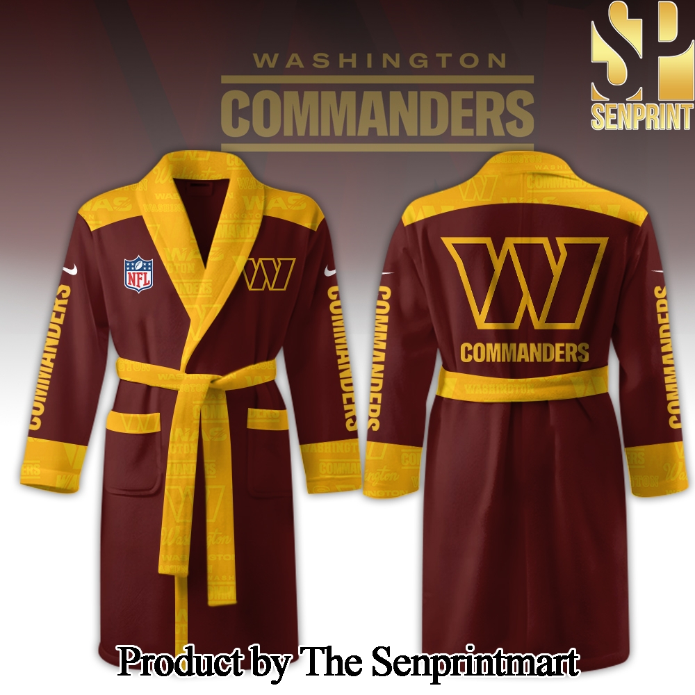 Washington Commanders For Fan Full Printed Bathrobe SEN2343