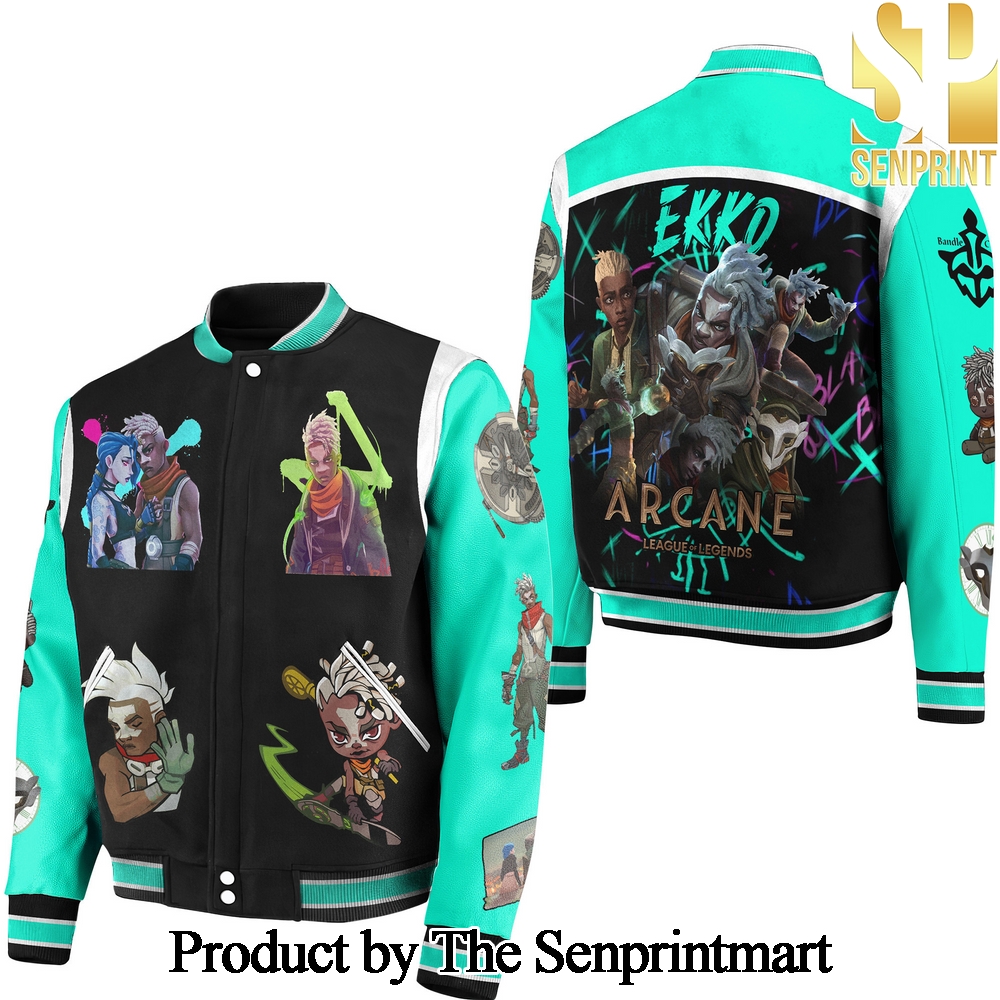 Arcane League of Legends Ekko Baseball Jacket SEN2438