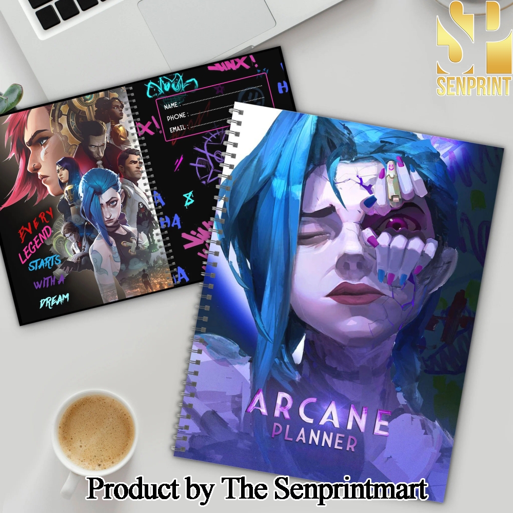 Arcane League of Legends Every Legend Starts With A Dream Planner Notebook SEN2442