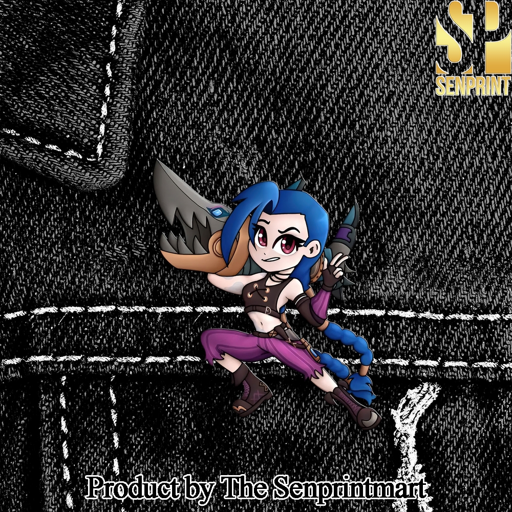 Arcane League of Legends Jinx Chibi Gift Ideas 3D Enamel Pin SEN2447