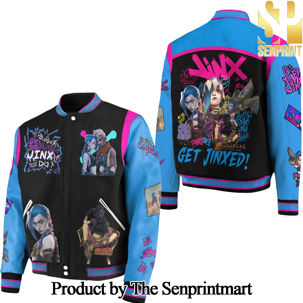 Arcane League of Legends Jinx Get Jinxed Baseball Jacket SEN2439